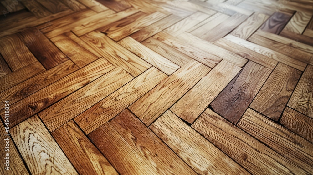 A close-up shot of a wooden floor with a decorative pattern A close-up shot of a wooden floor with a decorative pattern