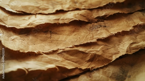 The texture of parchment paper evokes a sense of history and tradition.