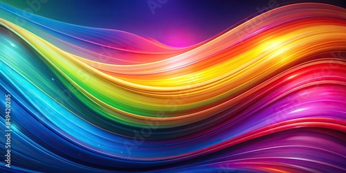 Vibrant and dynamic abstract background with smooth color blends, high key, extruded, abstract, vibrant, dynamic, colors