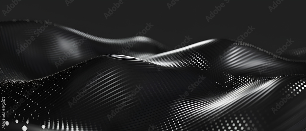 Abstract dark metal 3D background ,Metallic abstract wavy liquid background ,Technology digital wave background , Beautiful texture of metallic glowing particles Abstract dark metal 3D background ,Metallic abstract wavy liquid background ,Technology digital wave background , Beautiful texture of metallic glowing particles