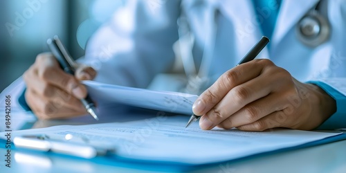 Proofreading medical transcriptions for errors and completeness before distributing to records. Concept Medical Transcriptions, Proofreading, Error Checking, Completeness, Record Distribution