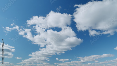 Fotografía Blue heaven summer cloudscape