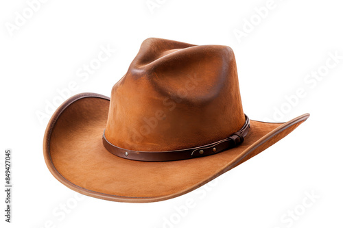 Cowboy Hat isolated on transparent background, png, cut out.