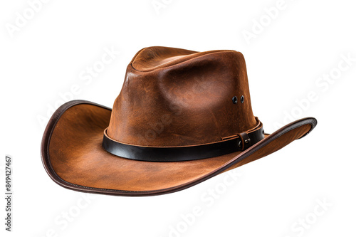 Cowboy Hat isolated on transparent background, png, cut out.