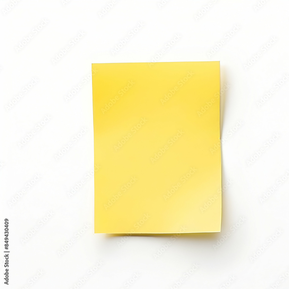 photo of a blank yellow post it note for business, print, etc. Generative ai photo of a blank yellow post it note for business, print, etc. Generative ai