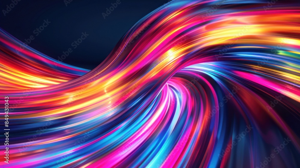 illustration of light speed using color vibrant illustration of light speed using color vibrant