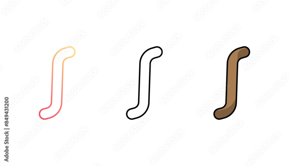 Integral icon design with white background stock illustration Integral icon design with white background stock illustration
