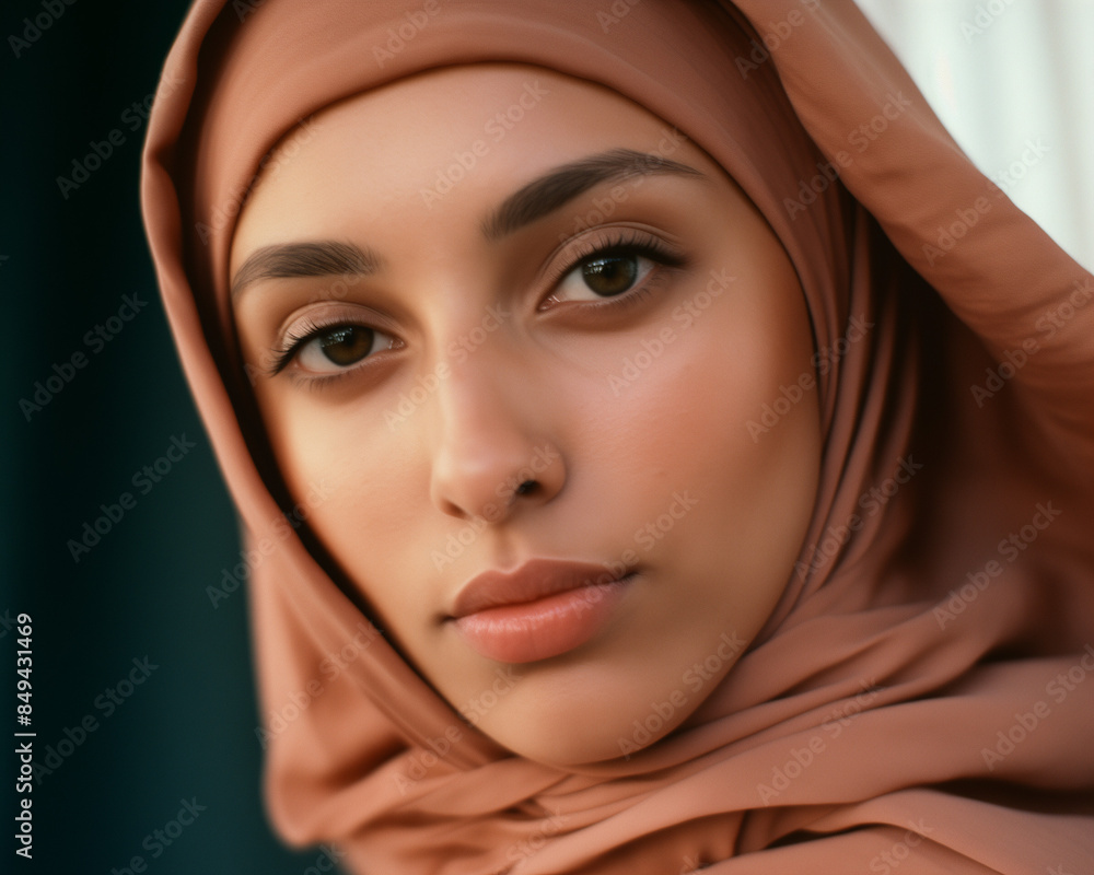 young moslem woman in hijab, AI-generated young moslem woman in hijab, AI-generated