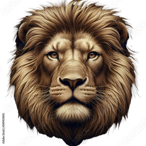 Lion head png photo