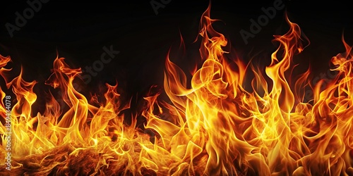 Translucent flames of fire on a background, translucent, flames, fire,background, long, horizontal, light, colored, wide, composition