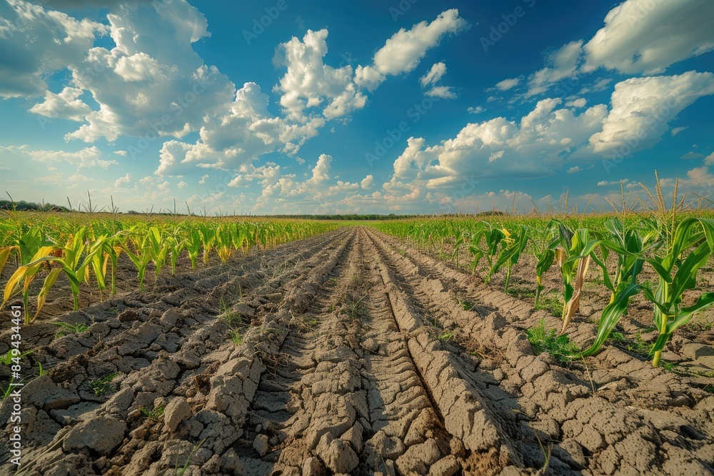 Drought on corn field. Climate change, also called global warming, refers to the rise in average surface temperatures on Earth. Drought on corn field. Climate change, also called global warming, refers to the rise in average surface temperatures on Earth.