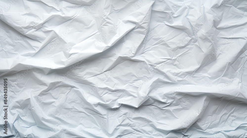 Obraz premium Crumpled white paper texture background