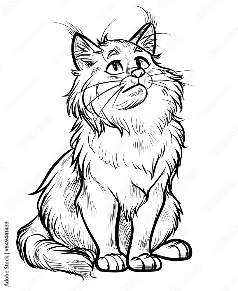 Obraz premium Cat Begging