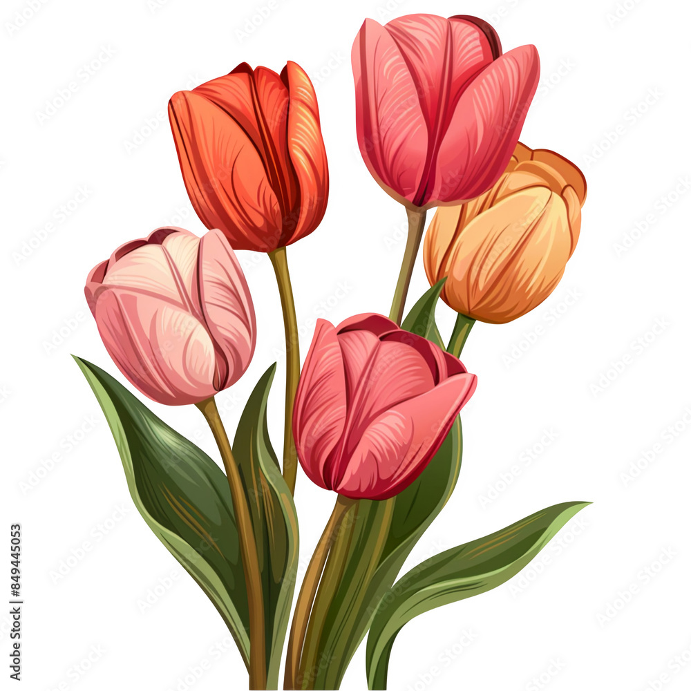 bouquet of red tulips bouquet of red tulips