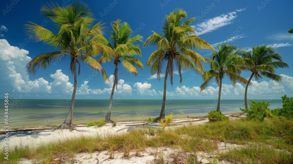 Fototapeta premium palm tree beach , tropical state park