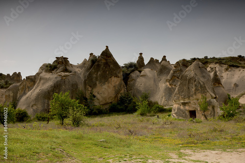 The rock formations of Love Valley in Cappadocia, Turkey