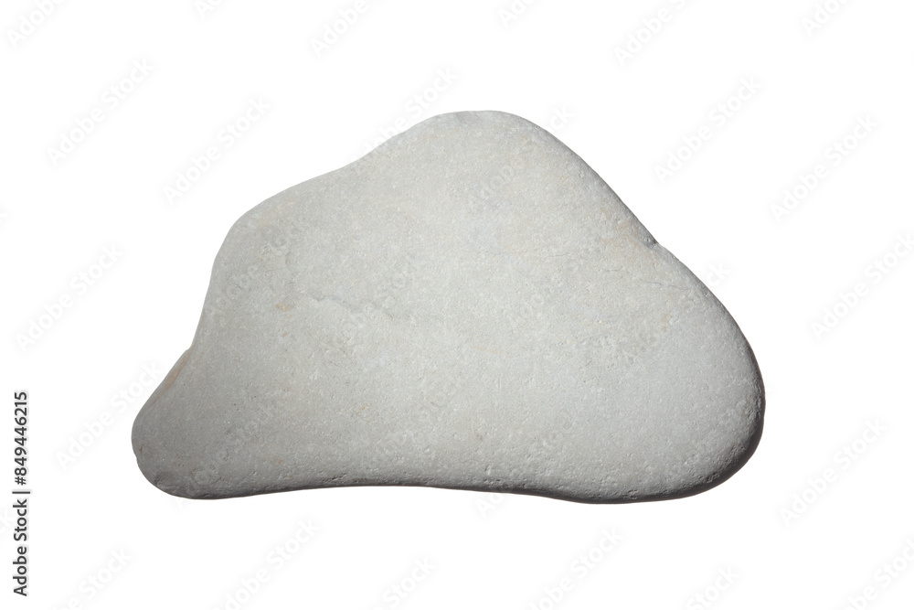 Gray Pebble isolated on white background. Top view. Smooth sea rocks. Gray Pebble isolated on white background. Top view. Smooth sea rocks.