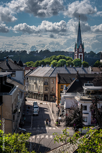 When the working day is over, people go to the streets.