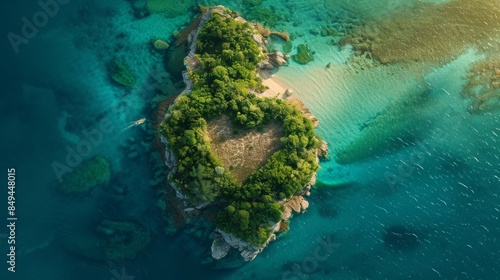 heart-shaped island vacation spots , islands that look like a heart from above 