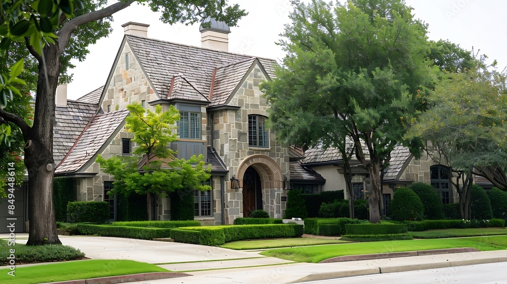 Dallas texas september 8th 2023 a front view of a home : Generative AI Dallas texas september 8th 2023 a front view of a home : Generative AI