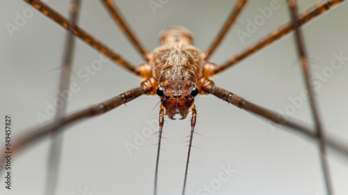 Daddy longlegs, also known as harvestmen or harvester, are arachnids belonging to the order Opiliones. photo