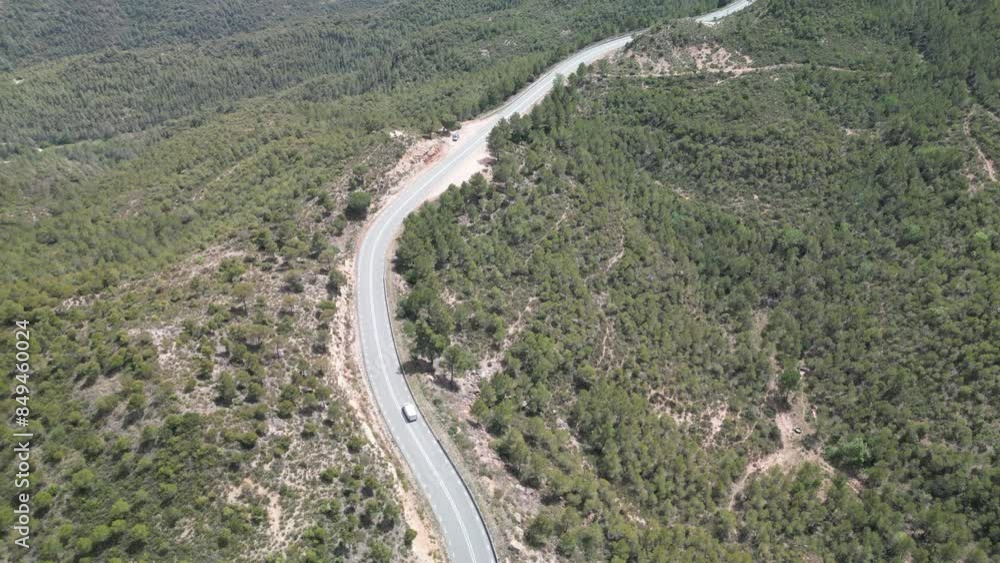 Aerial view of the Montserrat mountains in Catalonia. Aerial view of the Montserrat mountains in Catalonia.