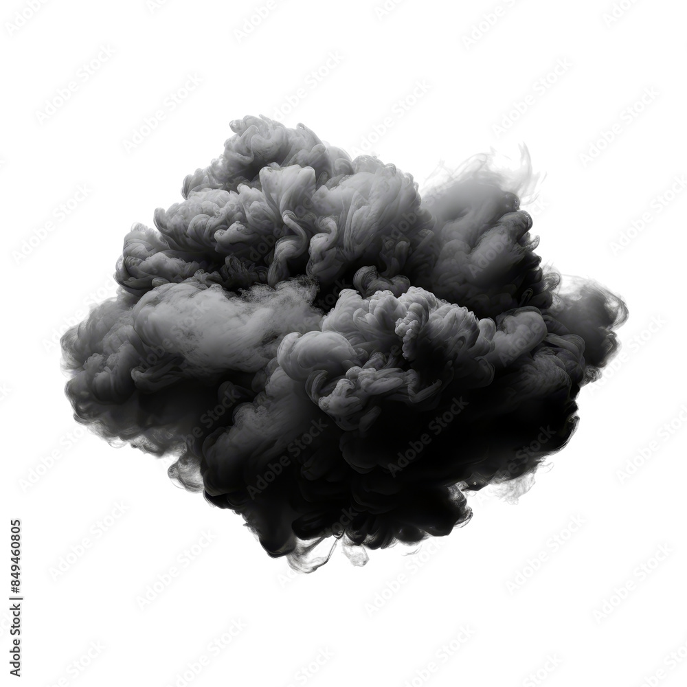 Darkness Cloud fluffy shape isolated on transparent background, png, cut out. Darkness Cloud fluffy shape isolated on transparent background, png, cut out.