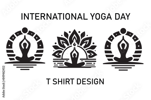 INTERNATIONAL YOGA DAY vector t shirt design 