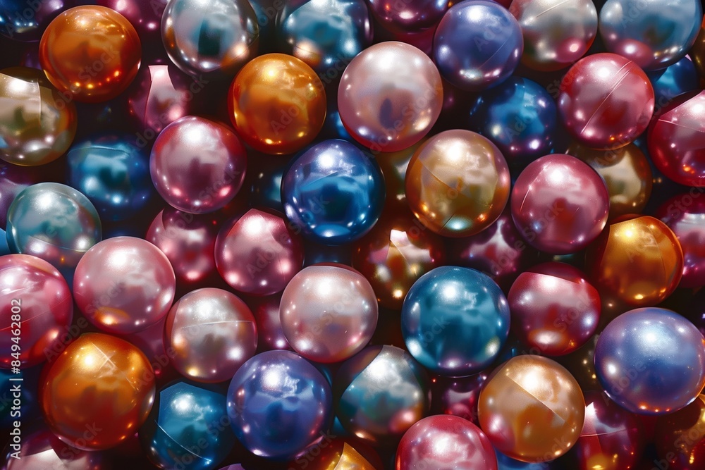 Multi-colored plastic balls Multi-colored plastic balls