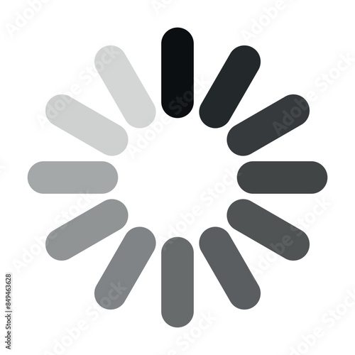 loading sign vector progress  