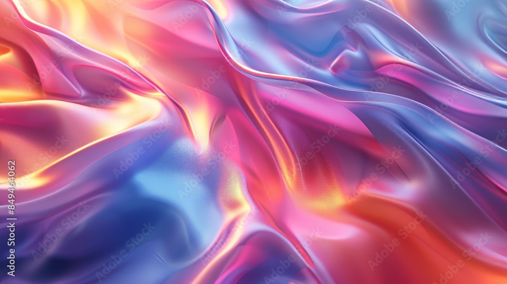 A colorful piece of fabric with a purple and blue swirl A colorful piece of fabric with a purple and blue swirl