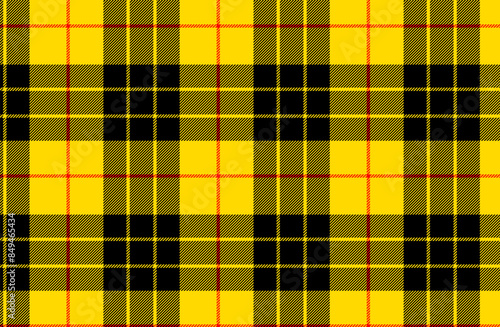 MacLeod Tartan Pattern Design for Fabrics, Textile and Textures. Vector Illustration of MacLeod Tartan Design