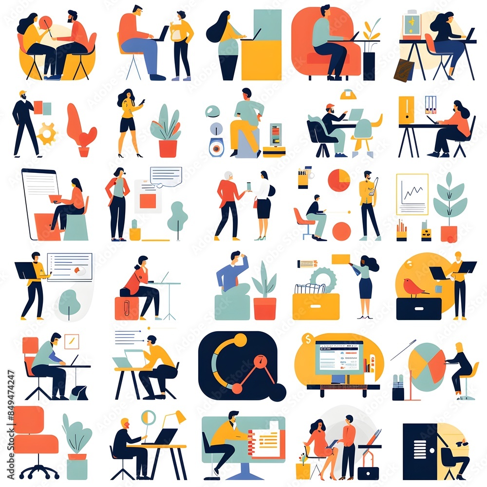 Vector professional icon business illustration line symbol people management career set,People in different situations vector,
Vector professional icon business illustration line symbol people management career set,People in different situations vector,