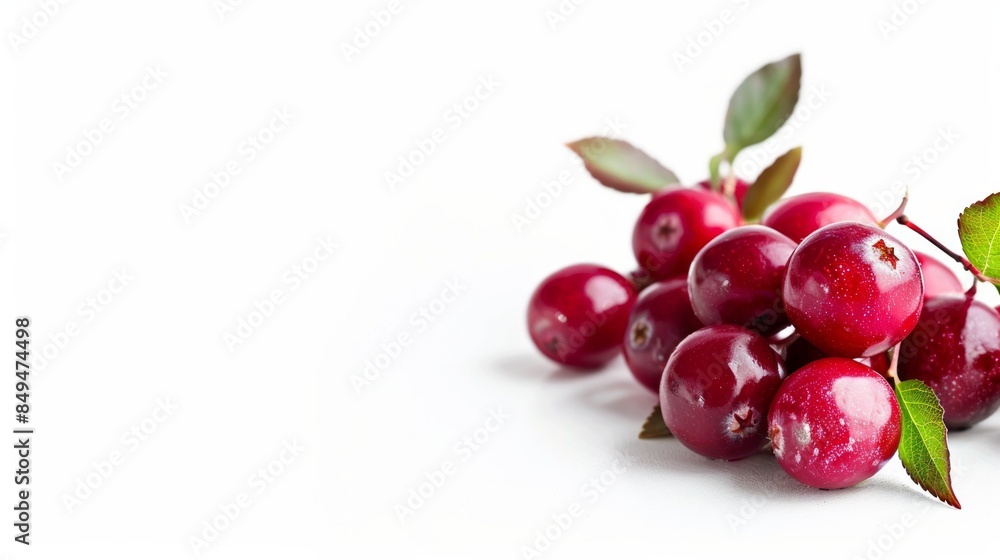 Cranberry fruit. Cranberry isolated on white background. Cranberry fruit. Cranberry isolated on white background.