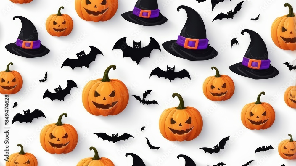 Pumpkins, Ghost, Spider Labs, halloween Background Pumpkins, Ghost, Spider Labs, halloween Background