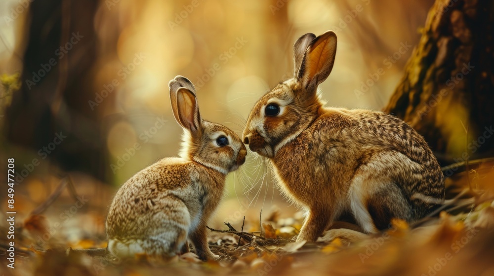 Rabbit. Photography of wild animal in natural habitat. Rabbit. Photography of wild animal in natural habitat.