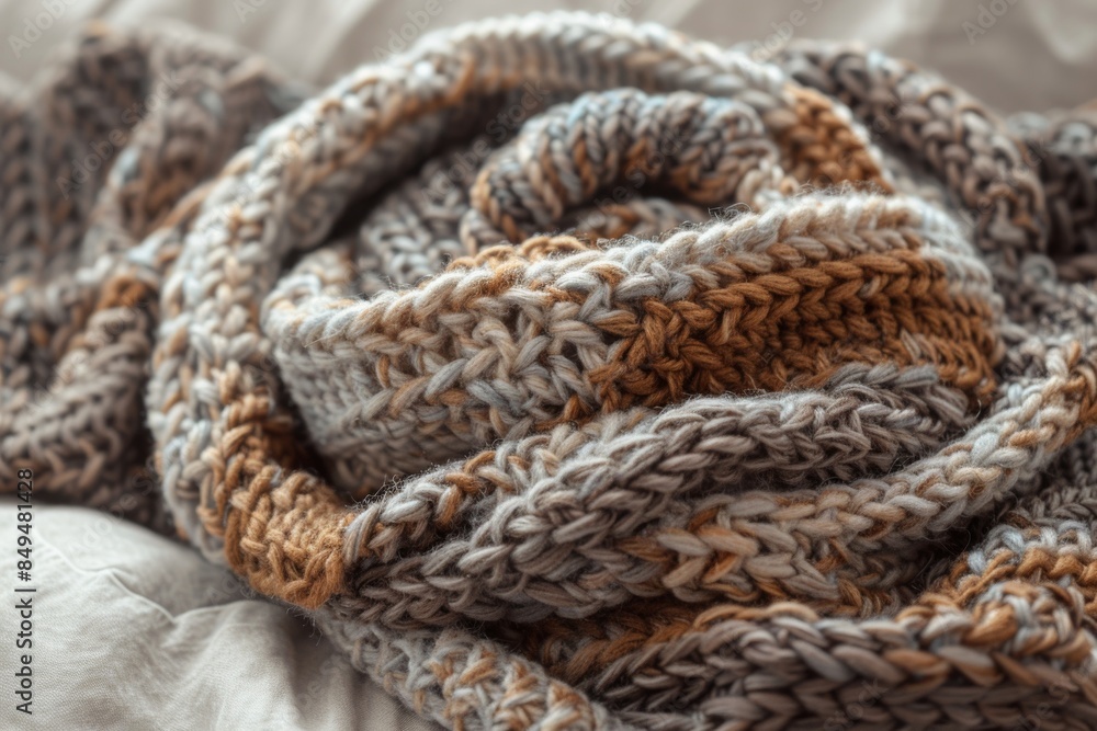 Wrap yourself in the luxurious warmth of this meticulously handcrafted 3D-texture crochet scarf, featuring earth tones that evoke a sense of natural beauty. Wrap yourself in the luxurious warmth of this meticulously handcrafted 3D-texture crochet scarf, featuring earth tones that evoke a sense of natural beauty.
