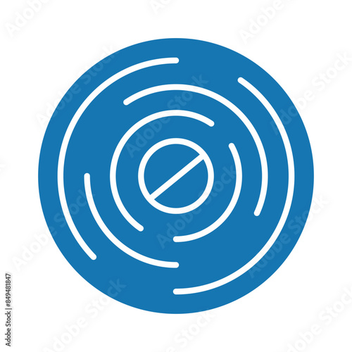 Tranquilizers  line black icon. Vector isolated button.