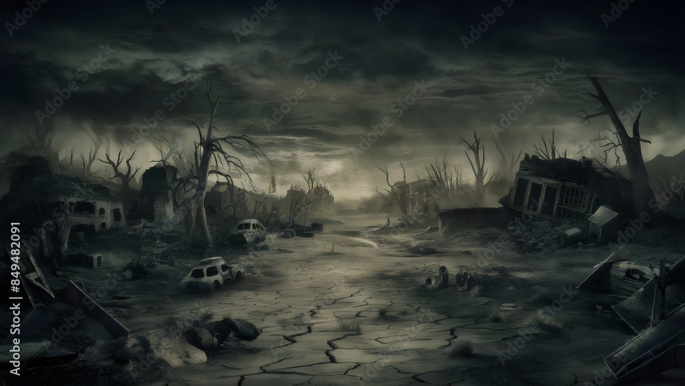 Post Apocalyptic Urban Landscape (Dusk/Dawn) Post Apocalyptic Urban Landscape (Dusk/Dawn)