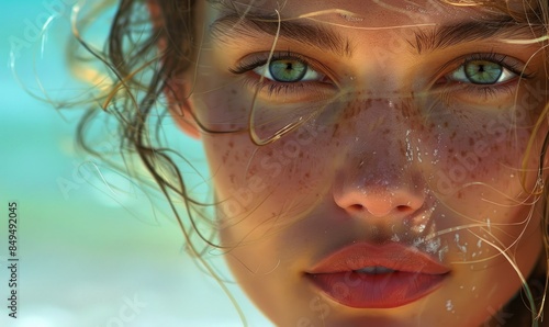 Face of a beautiful woman p...