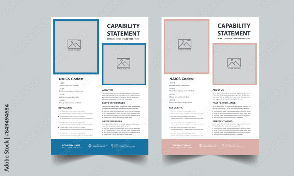 Capability Statement Template Design. Capability Statement Template Design.
