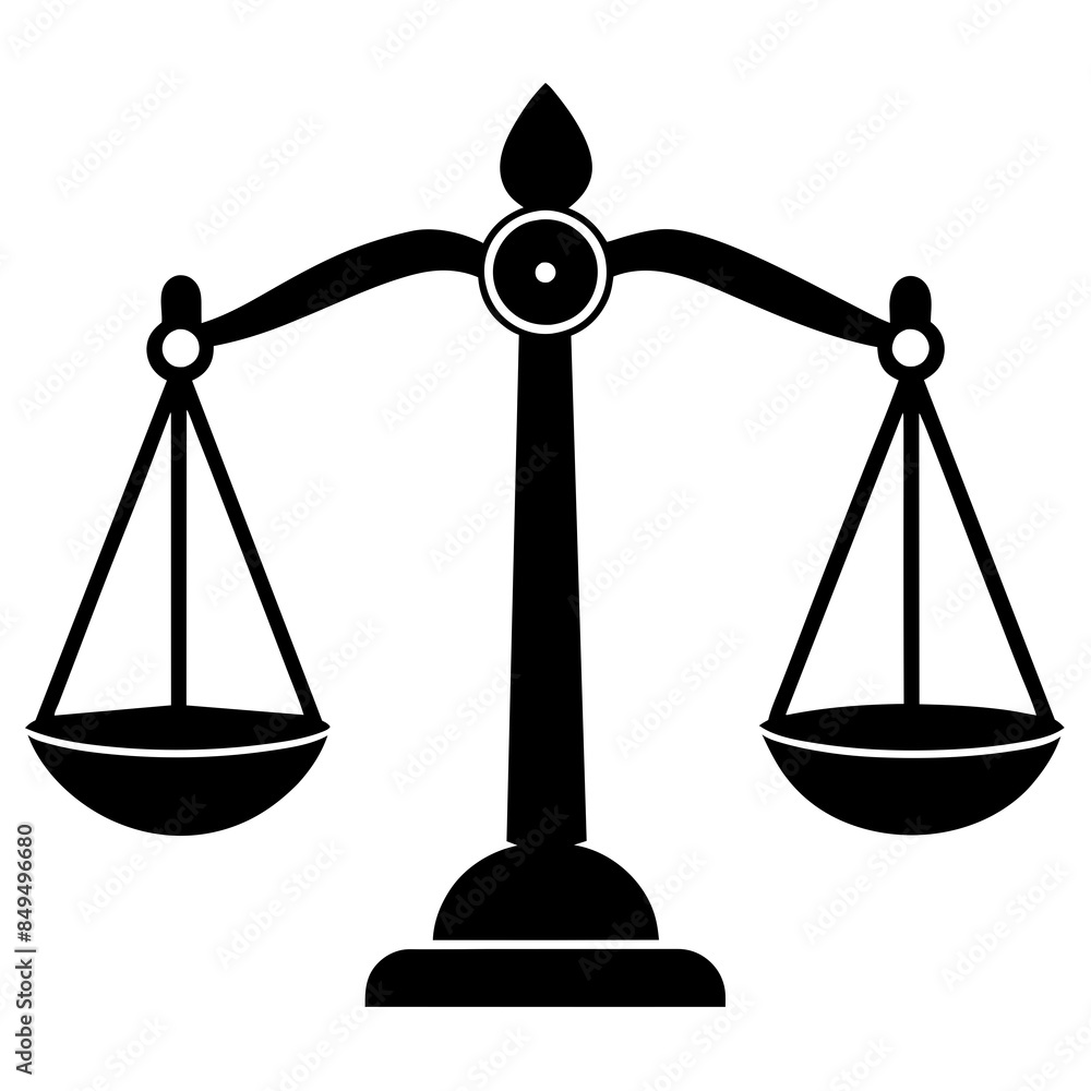 Jurisprudence vector silhouette Jurisprudence vector silhouette