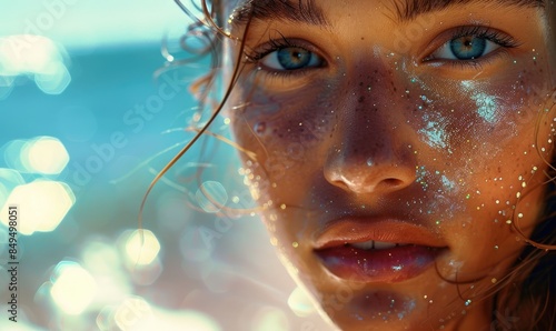 Face of a beautiful woman p...