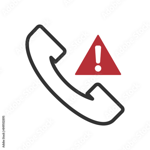 Vishing or Voice Phishing Vector Icon.