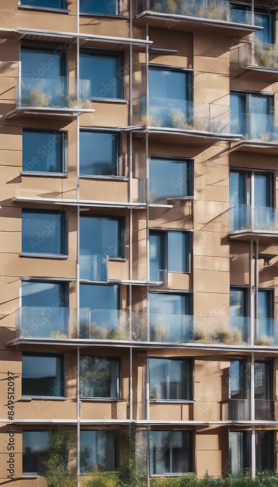 Modern eco-friendly multifamily homes with photovoltaic cells Modern eco-friendly multifamily homes with photovoltaic cells