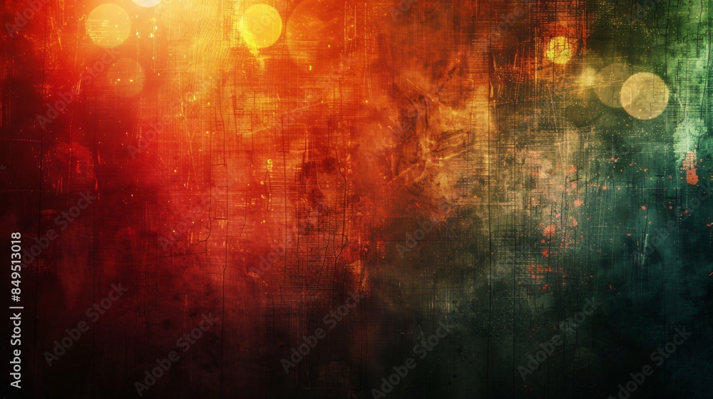 Naklejka premium Intense hues in dynamic abstraction