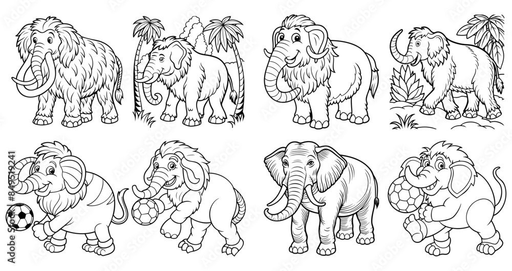 Woolly Mammoth coloring page