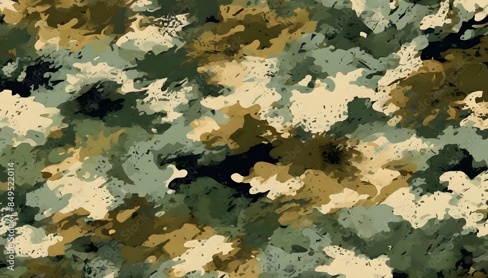 Obraz premium classic green forest camouflage military background