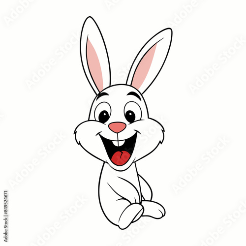 Rabbit Bunny vector art illustration