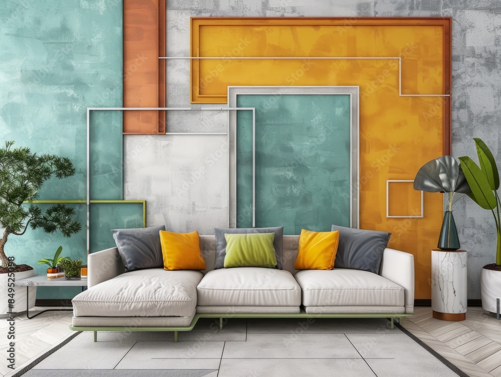 modern creative living room interior design backdrop ideas concept ...